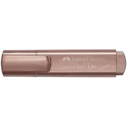Faber-Castell, Marker, Textmarker TL 46 Metallic, 3 Strichstärken: 1/2/5 mm, Tinte auf Wasserbasis, 4/10 S... (10x)