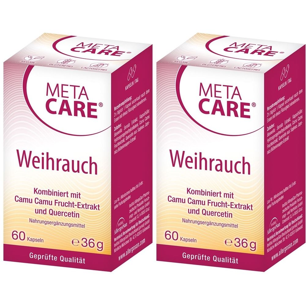 Meta-Care Weihrauch Kapseln 2x 2x60 St