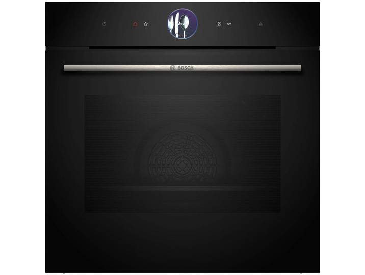 Bosch Dampfbackofen, Schwarz, Metall, 59.4x59.5x54.8 cm, Kindersicherung, Restzeitanzeige, Türverriegelung, Türdämpfung, WLAN-fähig, Abschaltautomatik, Küchen, Küchenelektrogeräte, Backöfen & Herde