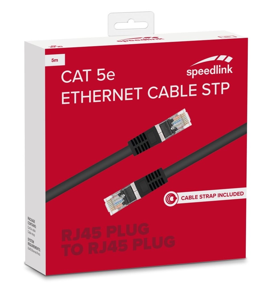 Speedlink HQ CAT 5e netwerkkabel, afgeschermd (STP), 5 meter