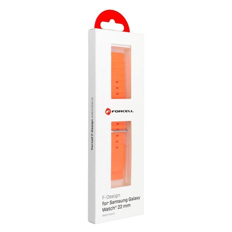 Forcell Strap F-DESIGN FS01 strap for SAMSUNG Watch 22 mm orange (5903396223082)
