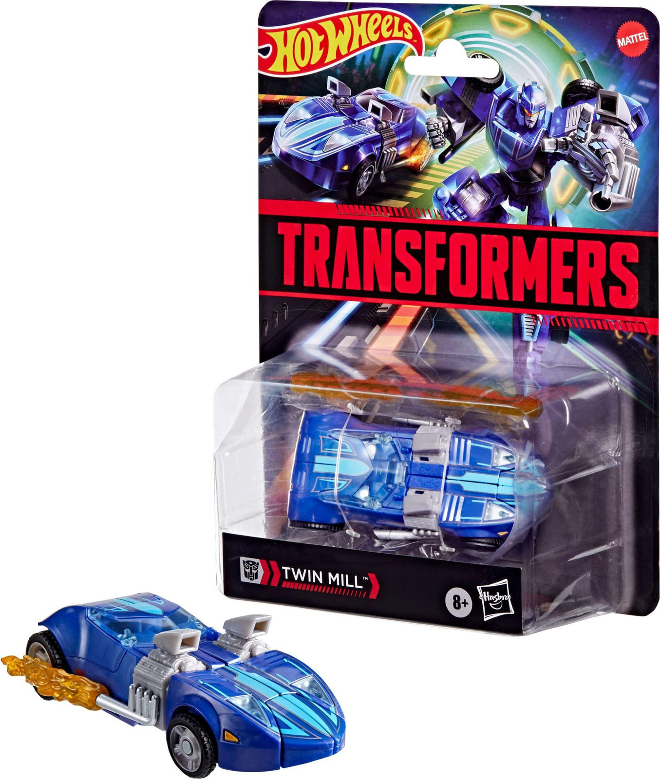 Hasbro Transformers x Hot Wheels Twin Mill Actionfiguur Transformeerbaar 13 cm