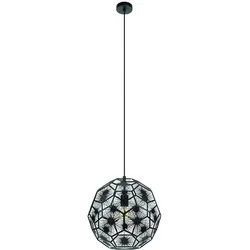 Hängeleuchte Pendelleuchte Wohnzimmerlampe Hängelampe Schwarz H 150cm