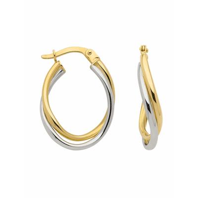 Paar Ohrhänger ADELIA´S "1 Paar 333 Gold Ohrringe / Creolen", gold, Ohrringe, Damen, Damen, Gold, 333 Gold Goldschmuck für Damen