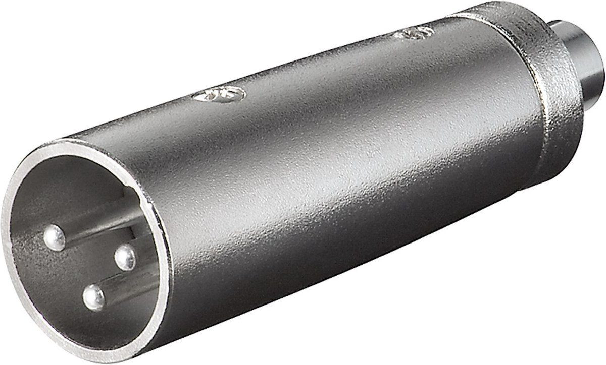 Goobay 27458 Verloopplug XLR mannelijk naar RCA vrouwelijk - Zwart