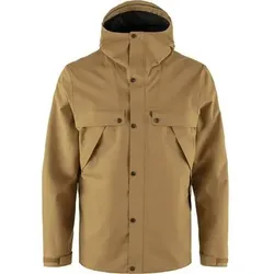 FJÄLLRÄVEN Fjällräven Herren Regenjacken Övik Hydratic, Größe M in Hellbraun Hellbraun