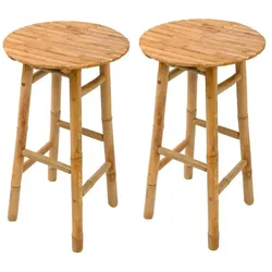 Barhocker 2er-Set   ¦ braun ¦ Maße (cm): B: 40 H: 69