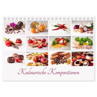 Kulinarische Kompositionen (Tischkalender 2027 DIN A5 quer), CALVENDO Monatskalender