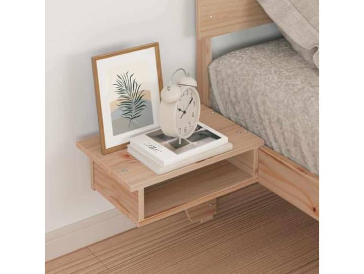 KTHLBRH Bettgestell Kiefer massiv braun 100 x 200 cm Minimalistisches Design, einfache Montage, einfache Wartung, Plattform