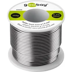goobay Lötzinn, bleifrei, ø1,50mm, 250g Rolle