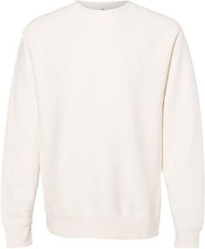 Independent Trading Co. IND5000C Legend Premium Heavyweight Cross-Grain Crewneck Sweatshirt in Bone size Large   Cotton/Polyester Blend