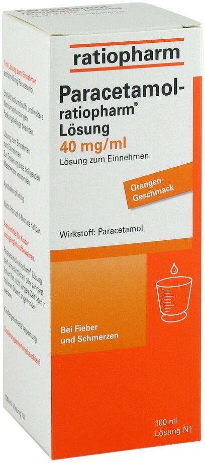 Paracetamol-ratiopharm Paracetamol ratiopharm 40mg/ml Lösung zum Einnehmen