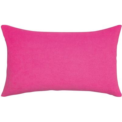 Dekokissen PAD "LOOPY", pink (pink, unifarben), B:28cm L:48cm, Baumwolle, Dekokissen_Sitzkissen_Kissenhüllen, frottee look