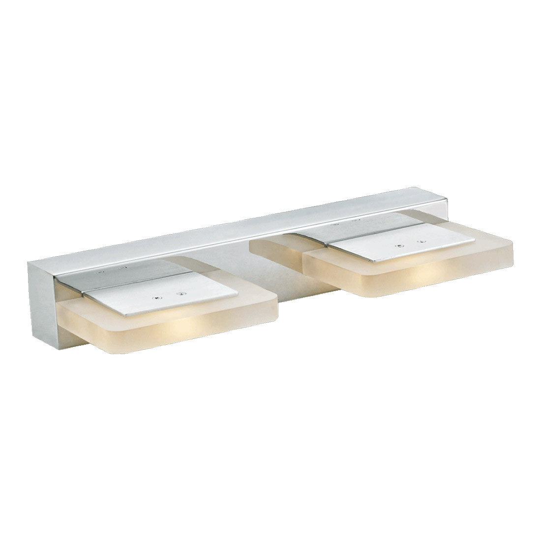 Prezent ZODIAK LED wandlamp voor de badkamer, chroom/mat, L: 300 mm, H: 50 mm