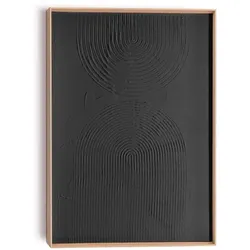 Reinders Wandbild 50 x 70 cm Bows Holz Schwarz