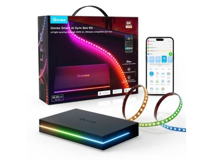 Govee - Boîtier De Synchronisation Hdmi Sync Box+ Lightstrip Pour Tv 55 65