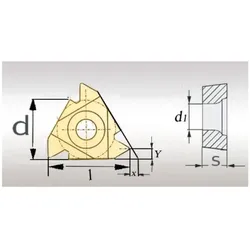 Stürmer, Zubehör Maschine, - Optimum HM-Ersatzwendeplatten ISO 11IR A60