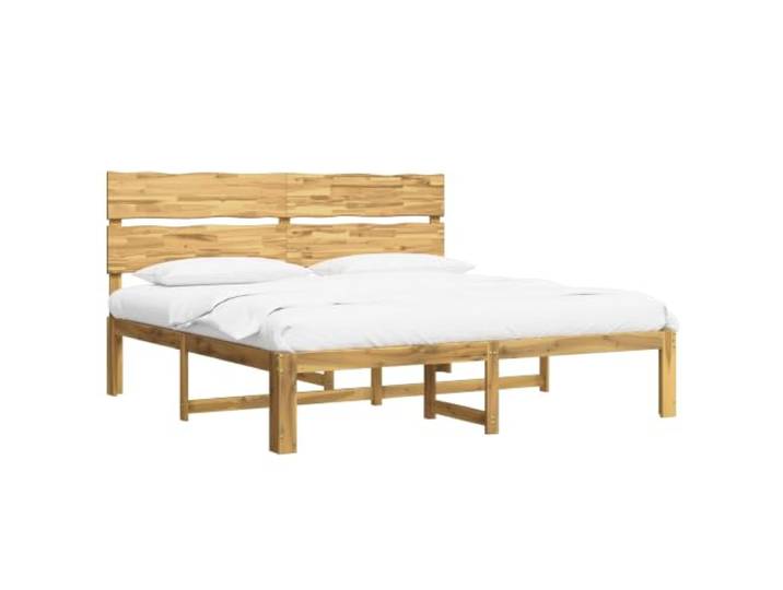 vidaXL Doppelbettgestell mit Kopfteil ROSTOCK Weiß 180 x 200 cm Dieses Massivholzbett weist eine stabile Konstruktion auf. Das Design mit natürlicher Holzmaserung ist wirklich einzigartig