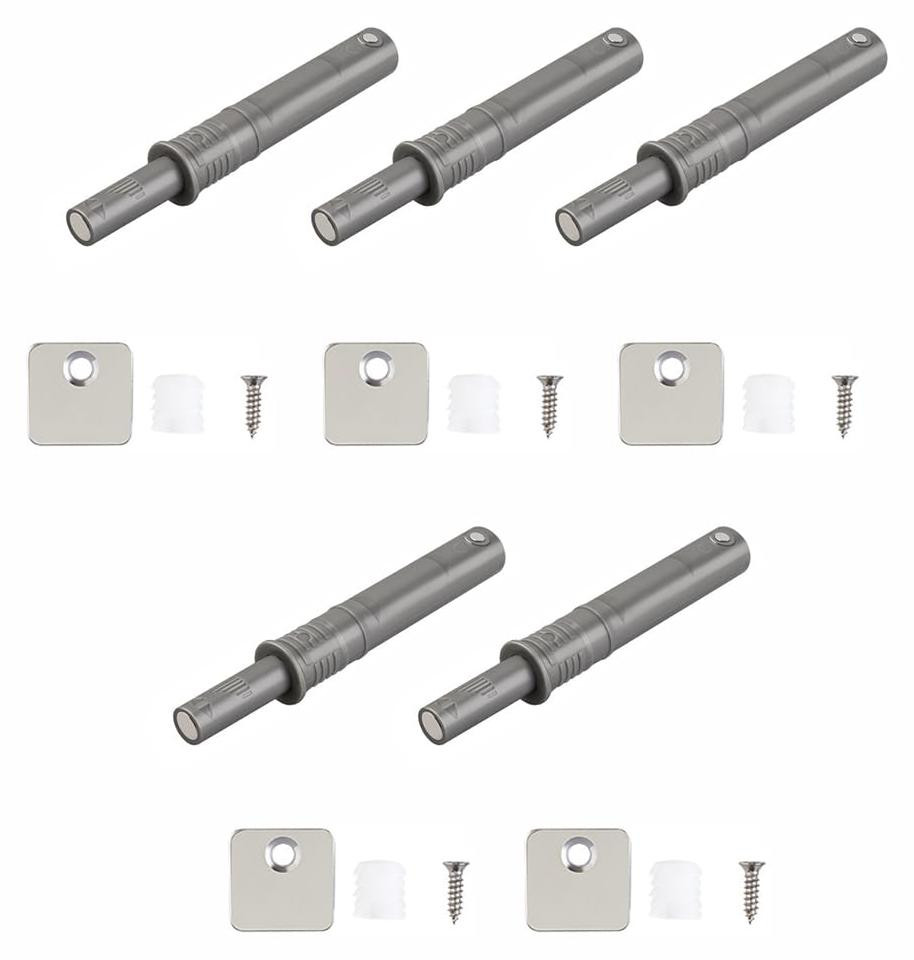Selius 5 stuks Push to Open magnetische druksnappers heavy-duty met 20 mm slag