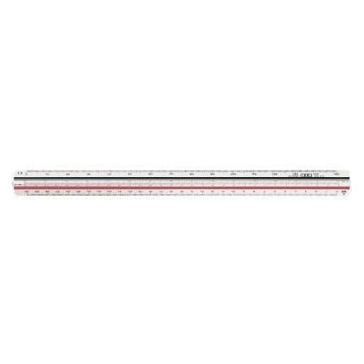 Möbius + Ruppert Dreikantmassstab M+R 30cm Ingenieur DIN: 1:2,5 1:5 1:10 1:20 1:50 1:100 Kunststoff weiss M+R (30 cm, Kunststoff) (232008400)