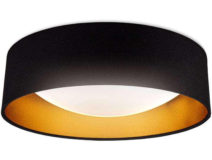 B.K.LICHT LED Deckenleuchte BKL1451 , schwarz (schwarz, gold), Leuchten, LED Deckenleuchte