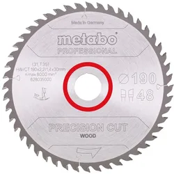 Metabo Sägeblatt precision cut wood - professional WZ 15° - 628035000