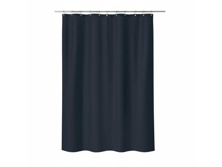 Spirella Duschvorhang Primo, Schwarz, Uni, 180x200 cm, antibakteriell, wasserundurchlässig, wasserabweisend, Heimtextilien, Badtextilien, Duschvorhänge