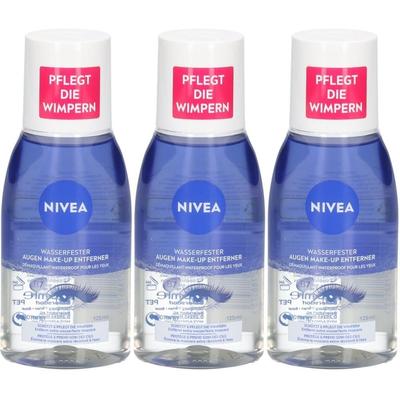 Nivea Double Effect Augen Make-up Entferner 125ml x3 3x125 ml
