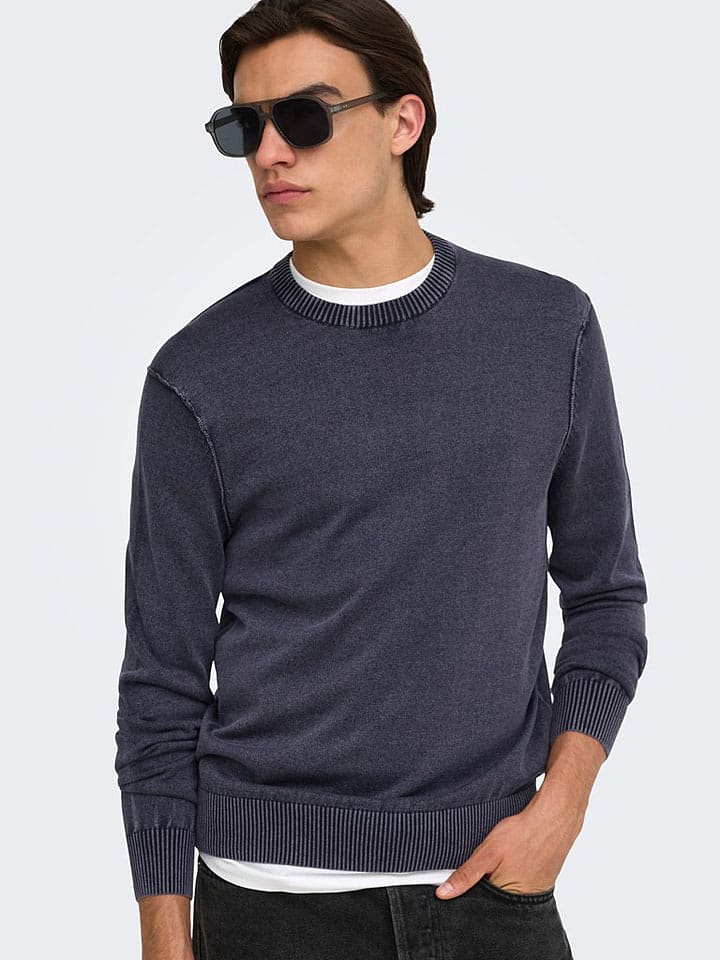 ONLY & SONS Pullover in Dunkelblau - XL