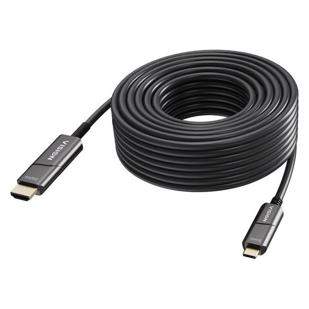 Vision USB-C to HDMI Cable (50 m) (TC 50MUSBCHDMI+/BL)