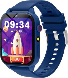 Shopalltechgadgets Kids Smart Watch With Camera HD Touch Screen Games And Alarm Clock blue