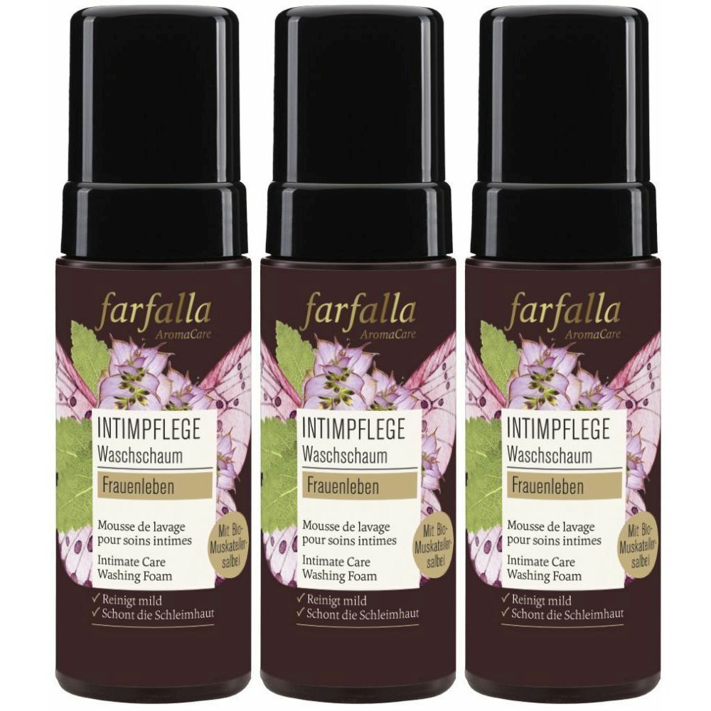 Farfalla Intimpfl Waschschaum Frauenleben 150 ml x3 3x150 Schaum
