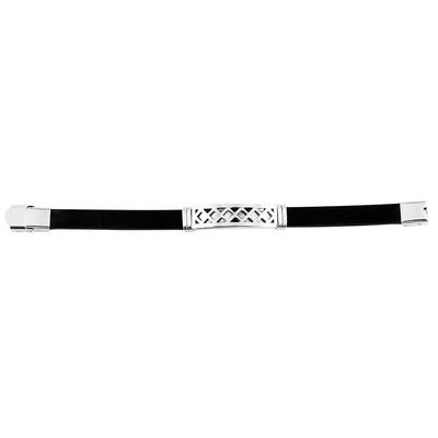 Armband ADELIA´S "Armband aus Silikon 21 cm", schwarz, Armbänder, Damen, 21cm, Synthetik, Armband, Ein kleines Geschenk mit großer Wirkung