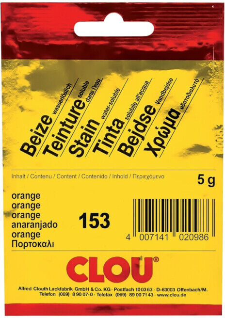 CLOU Teinture en bidon (à base d'eau) n° 153 orange (01510.00153.000010)