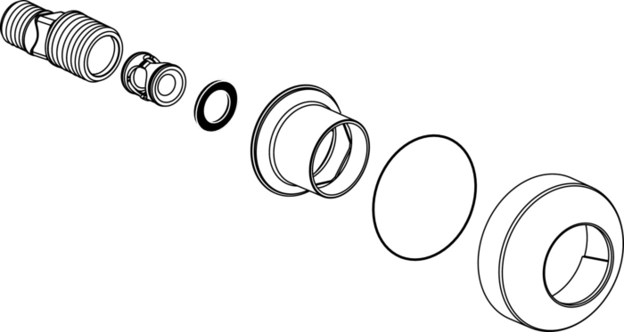 Ideal Standard Anschluß, 2 Stck., mit Rosetten, B960647AA Chrom