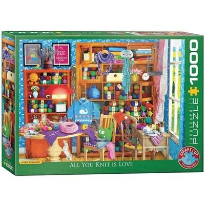 Puzzle 1000 Teile - All you Knit is Love by Pau