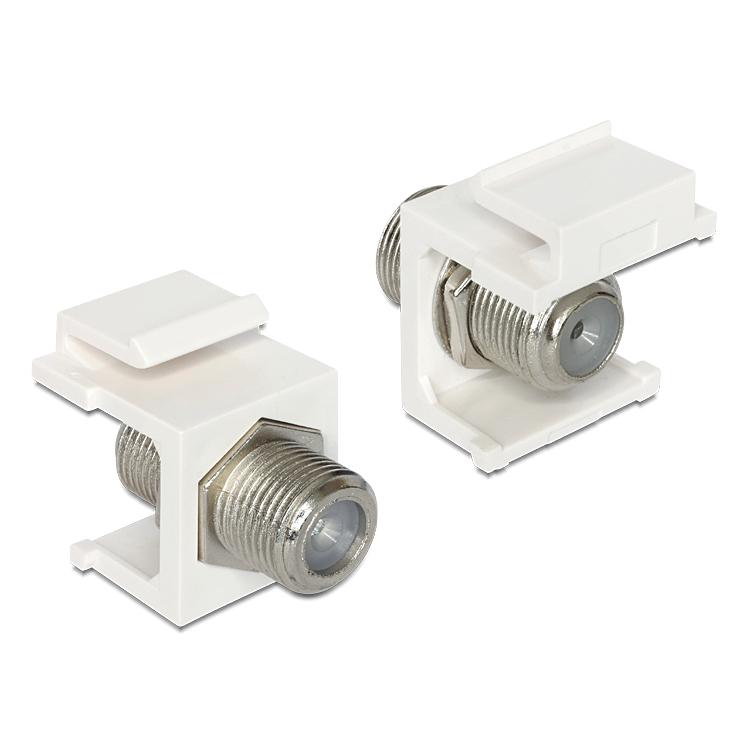 Delock Keystone Jack: F-Buchse (Stecker und Verbinder) (86300)