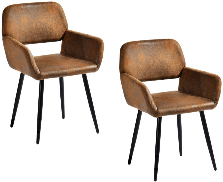Corrigan Studio Mayfair Dining Chairs Brown 81cm H X 56cm W X 56cm D