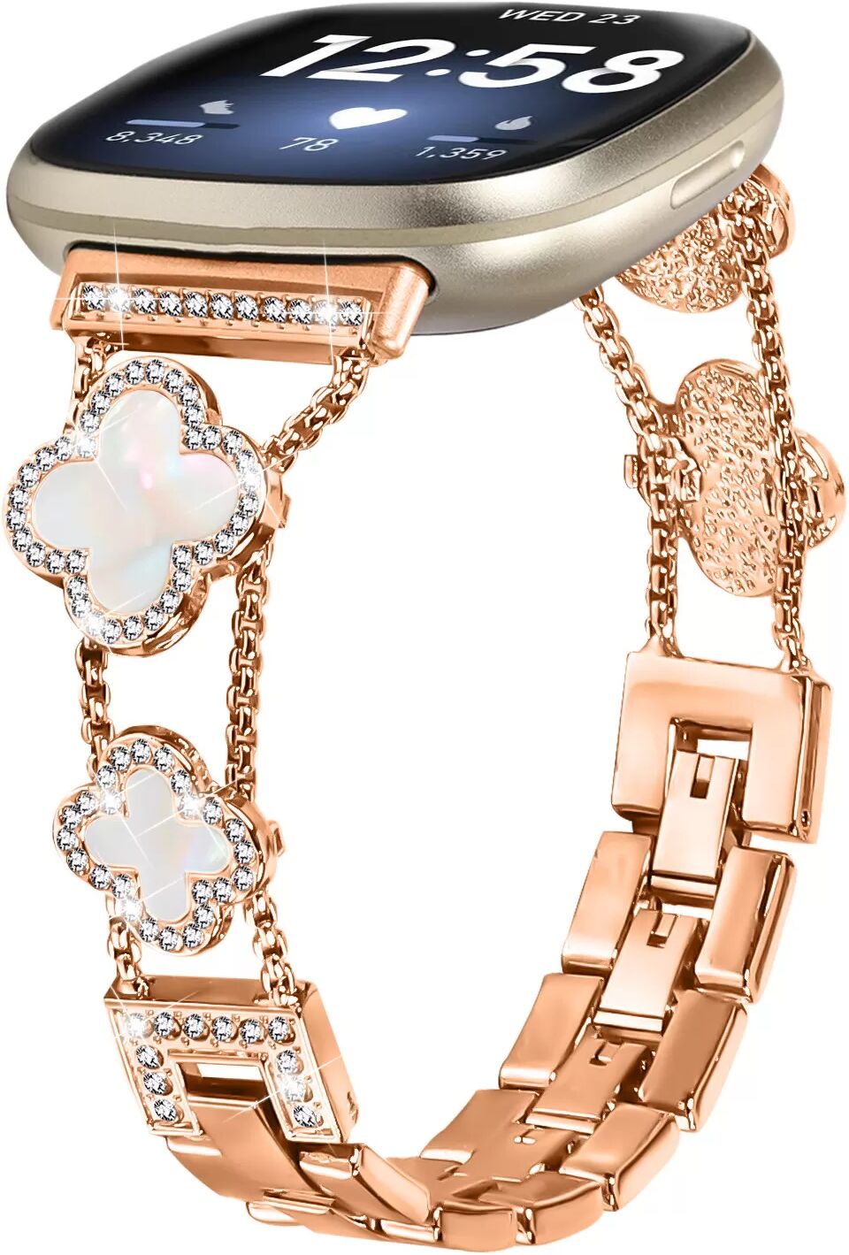 INF Cloverlink Armband für Fitbit Versa 3/4/Sense 2 Roségold
