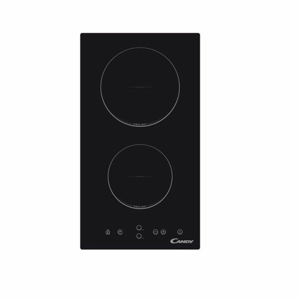 Candy Idea CDH30 keramische kookplaat, zwart, inbouwmodel met 2 kookzones