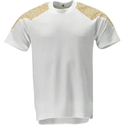 T-Shirt "20082-933" Food & Care - XL - weiß/currygelb