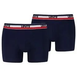 Levis 2P Sportswear Logo Base Boxer Marine Baumwolle Small Herren