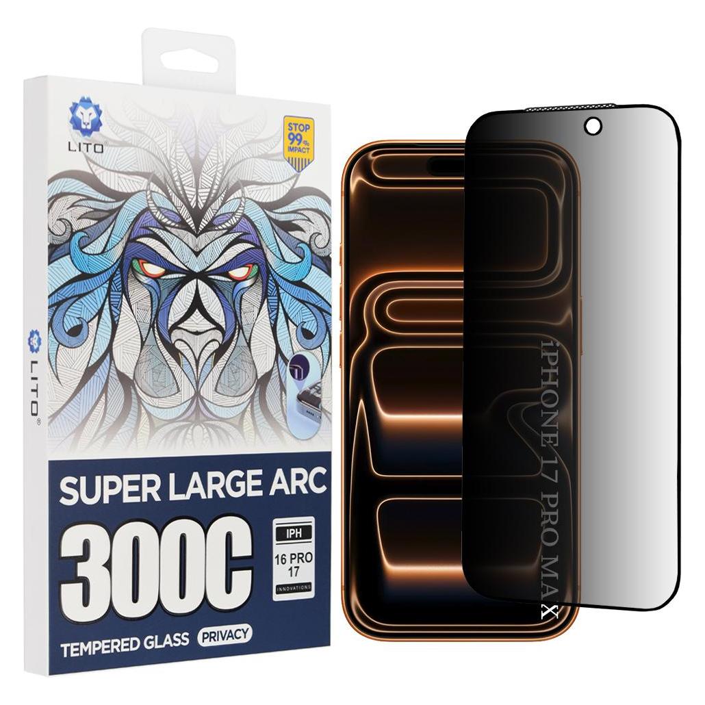 Lito - D+ Max Privacy 300C - iPhone 17 Pro Max - Black (Apple iPhone 17 Pro Max) (60963458)