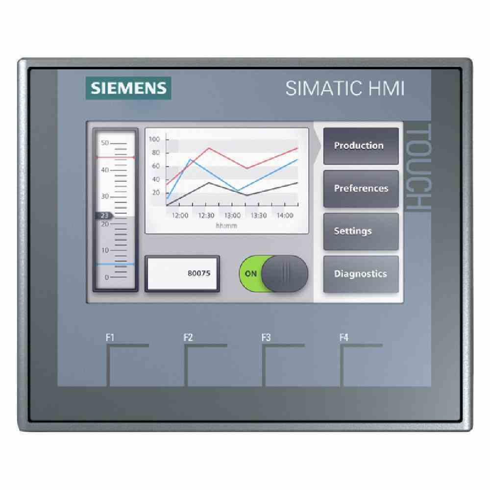 Siemens SIMATIC HMI KTP400 Basic, Digital, IP65, Grau, 19.2-28.8 V, 0 - 50 °C, 140 mm