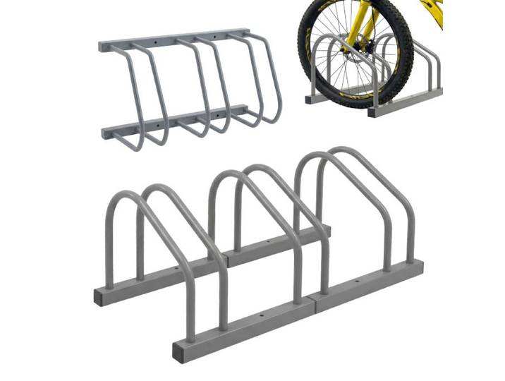 Relaxdays Fahrradständer für Boden und Wandmontage
