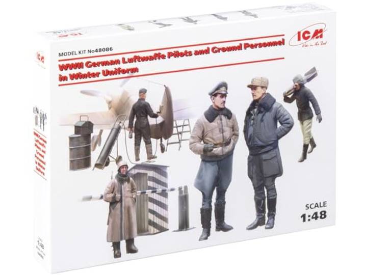 ICM 48086 – WWII Duitse luchtpiloten en Ground wapenpersoneel in
