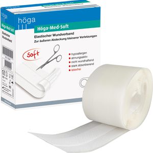 Höga Pflaster Med Soft, 1 Rolle, sensitiv, elastisch, atmungsaktiv, 5m x 4cm