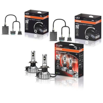 Osram NIGHT BREAKER® LED SMART H7 + 2x LEDriving SMART CANBUS 1 [Hersteller-Nr. 41790295] für Opel