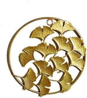Snug & Styled Elegant Metal Wall Decor Gold Leaf Wall Art Iron Wall Hanging For Living Room & Bedroom b