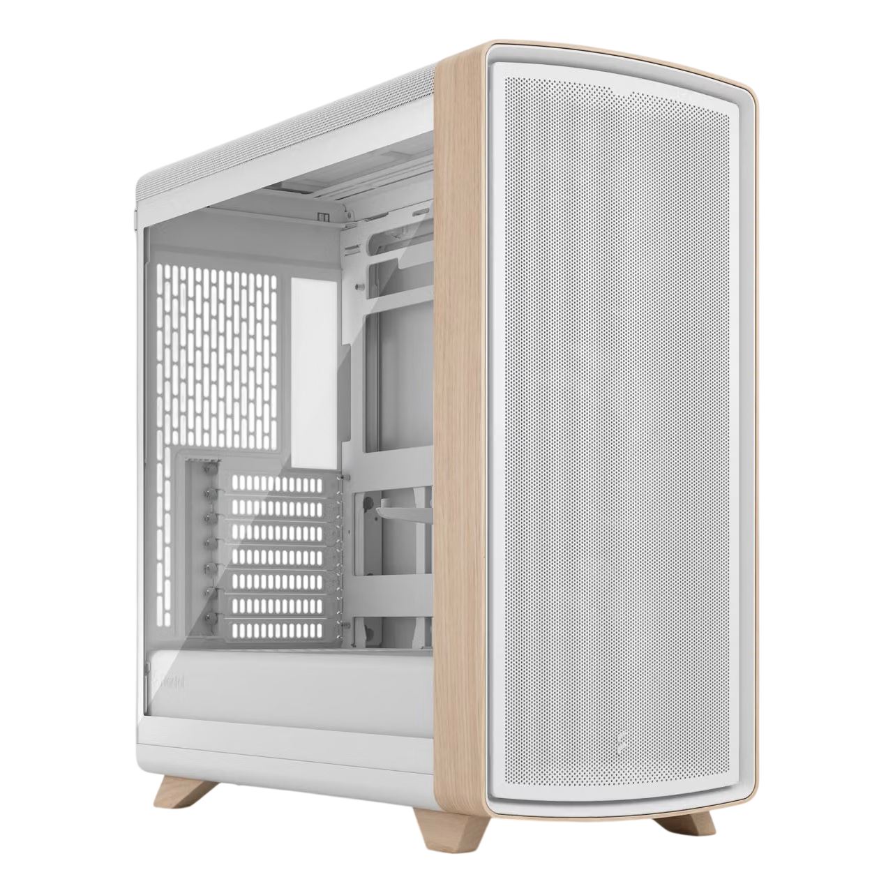 Fractal Design Summit Chalk White TG Clear Tint (weiß/holz)